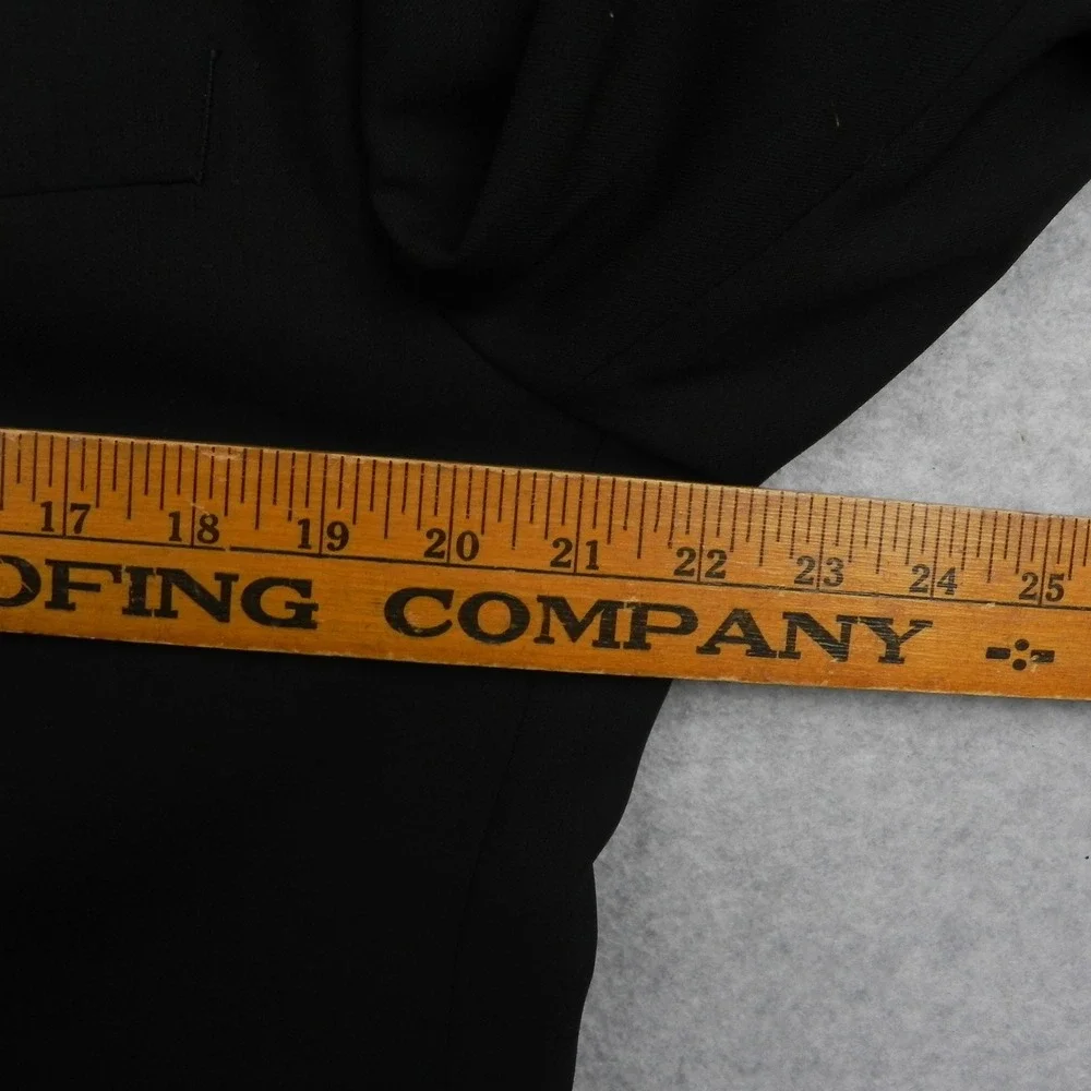 Ralph Ralph Lauren Blazer Mens 42R 3-Button Wool Suit Jacket Coat Formal Black